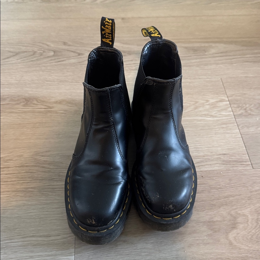 Dr. Martens Black Leather Ankle Boots - Picture 2 of 3